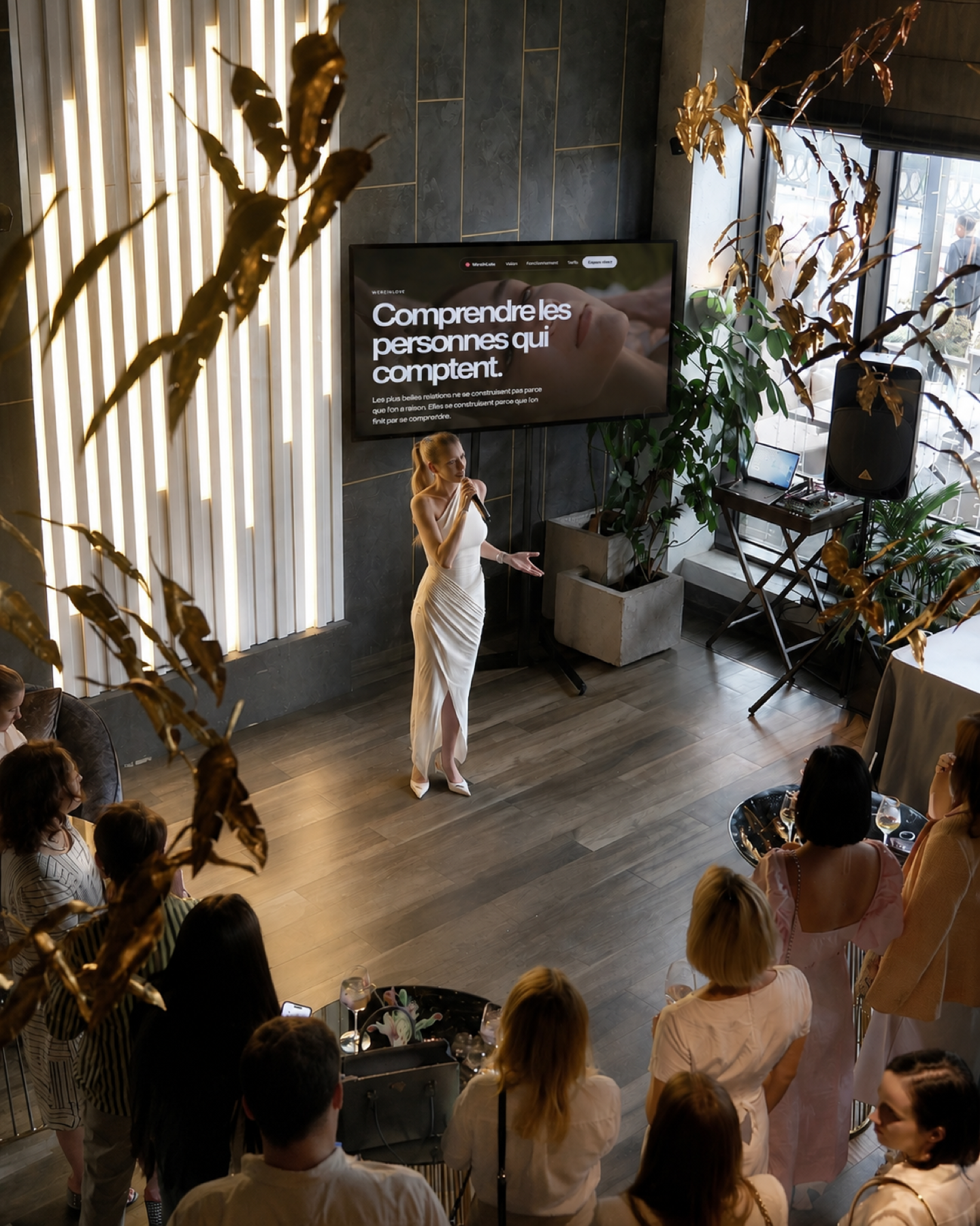 Presentation WereInLove devant une audience
